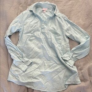 Maternity Light Blue Nursing Shirt